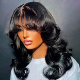 Lace Wig Brésilien Body Wave avec Frange